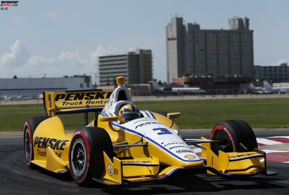 Auf dem Flugplatzkurs in Edmonton fährt Castroneves zu seinem zweiten Saisonsieg 2012. In den Titelkampf zwischen Ryan Hunter-Reay (Andretti) und seinem eigenen Penske-Teamkollegen Will Power kann der Brasilianer aber nicht eingreifen: Zum vierten Mal in seiner Karriere Gesamtrang vier.