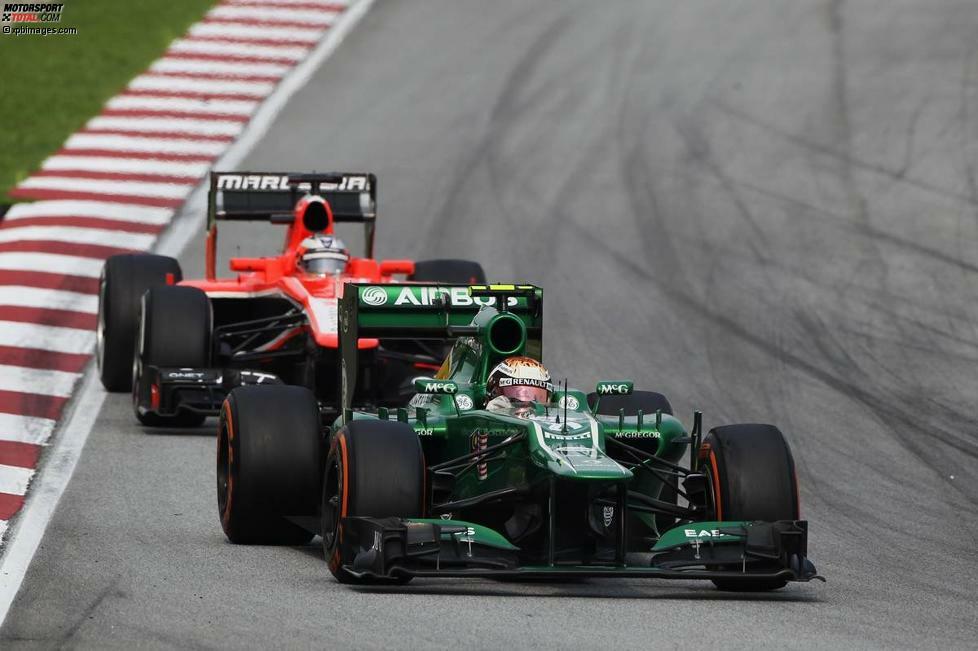 Schon bei den ersten Saisonrennen weicht die Hoffnung der Ernüchterung. Statt im Mittelfeld mit Williams oder Toro Rosso zu kämpfen, sind weiterhin die Marussias die einzigen, mit denen es Caterham aufnehmen kann.