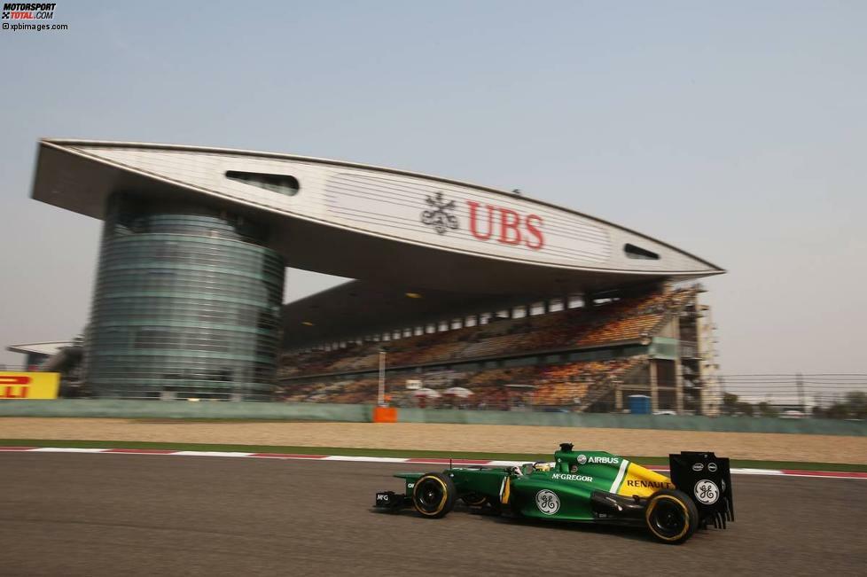 Beim Qualifying von Schanghai, dem ersten der Saison 2013, welches bei trockenen Bedingungen ausgetragen wird, zeigt sich das ganze Dilemma: Auf Sauber-Rookie Esteban Gutierrez fehlten Pic und van der Garde über 1,5 Sekunden.