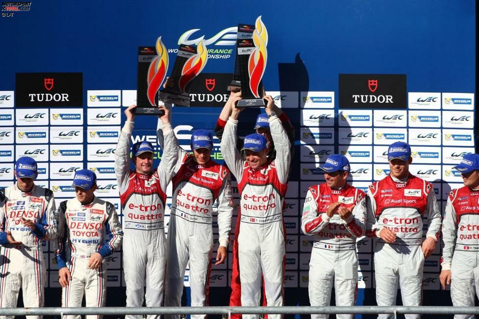 Im Sechs-Stunden-Rennen in Texas fuhr das Audi-Trio einen sicheren Sieg vor einem Toyota und dem Schwesterauto ein. Der Vorsprung in der WM-Wertung wuchs wieder an.