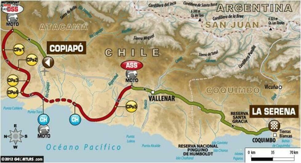 Der vorletzte Tag der Rallye Dakar 2013 beginnt wahrscheinlich mit dichtem Nebel, den die Einheimischen 