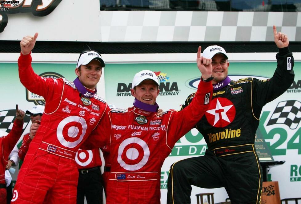 Das Jahr 2006 beginnt für Dixon traumhaft: Zusammen mit seinem neuen Teamkollegen Dan Wheldon, der für Andretti/Green den IndyCar-Titel 2005 errang und als amtierender Champion zu Ganassi wechselte, und mit Casey Mears, der für Ganassis NASCAR-Team fährt, gewinnt der Neuseeländer die 24 Stunden von Daytona.
