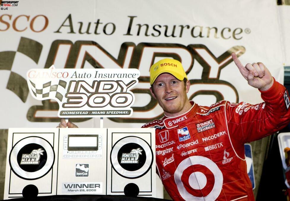 Die IndyCar-Saison 2008 wird für Scott Dixon zum Triumphzug. Der Ganassi-Pilot beginnt das Jahr mit einem Sieg beim Saisonauftakt in Homestead, ...