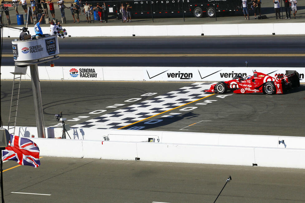 ... beim Saisonfinale in Sonoma. Weil es dort doppelte Punkte gibt, bedeutet der Sieg beim gleichzeitigen sechsten Platz für Langzeittabellenführer Juan Pablo Montoya (Penske), dass Dixon ...