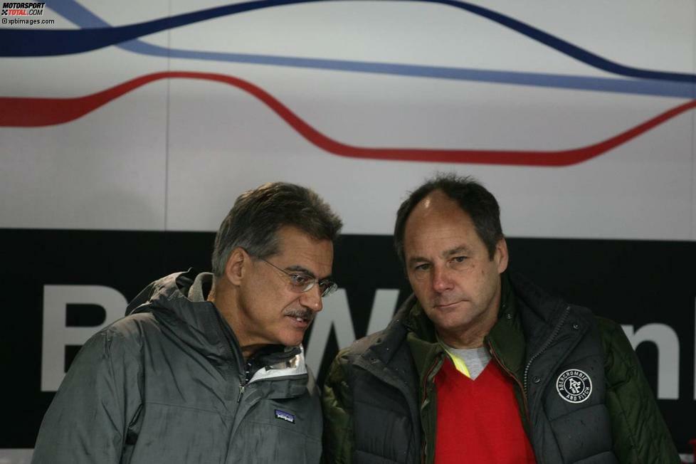 Auch diese beiden Herren haben schon eine aktive Rolle im Motorsport gespielt: Mario Theissen (links) und Gerhard Berger, die Amtsvorgänger von BMW-Motorsport-Direktor Jens Marquardt. Das eine oder andere DTM-Rennen genießen der Deutsche und der Österreicher bis heute gern vor Ort.