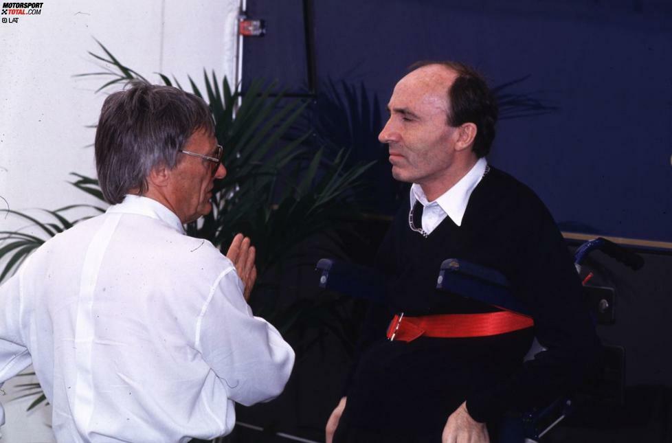 Frank Williams, für den Ecclestone persönlich viel übrig hat, half der Formel-1-Boss in all den Jahren gleich mehrmals aus der Patsche. Der Lohn dafür: Williams war bisher braver Ecclestone-Soldat und stärkte dessen Macht.