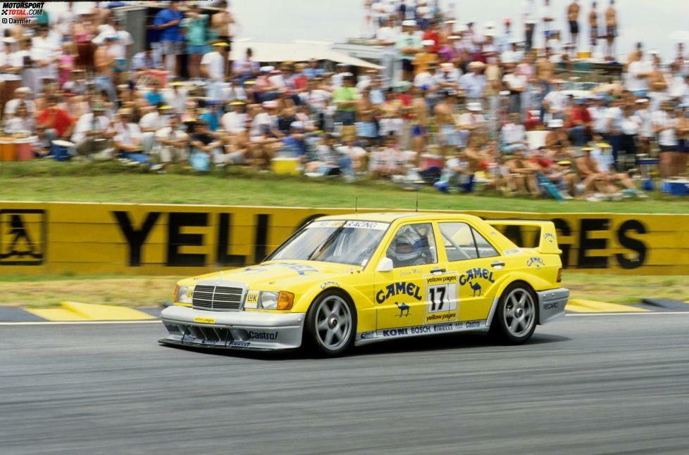 Jochen Mass: In der Formel 1 gelingt dem McLaren-Piloten 1975 in Spanien sogar ein Grand-Prix-Sieg, 1989 gewinnt er im Sauber-Mercedes auch noch in Le Mans. In der DTM bleibt es aber nur bei einem kurzen Intermezzo: Er nimmt 1990 an vier Läufen für Mercedes teil und sieht nur ein einziges Mal die Zielflagge: als 23. in Diepholz.