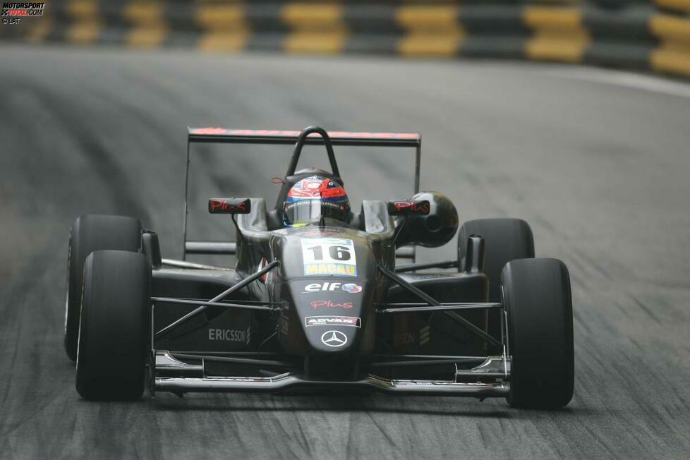 Auch 2007 waren zwei aktuelle Grand-Prix-Piloten in Macao im Einsatz. Romain Grosjean konnte sich damals jedoch nicht in Szene setzen und kam im Hauptrennen nur als 22. ins Ziel.