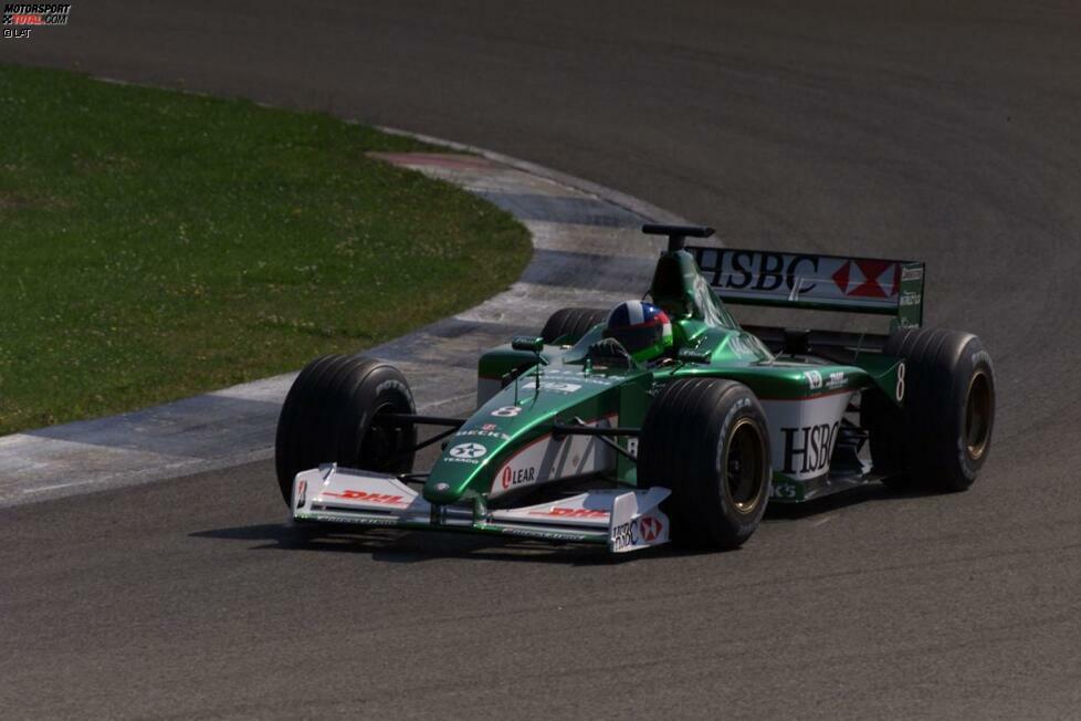Wie Montoya bekommt im Jahr 2000 auch Dario Franchitti eine Testchance in der Formel 1 - hier im damaligen Jaguar-Team. Allerdigs bleibt er im Gegensatz zu Montoya in den USA.