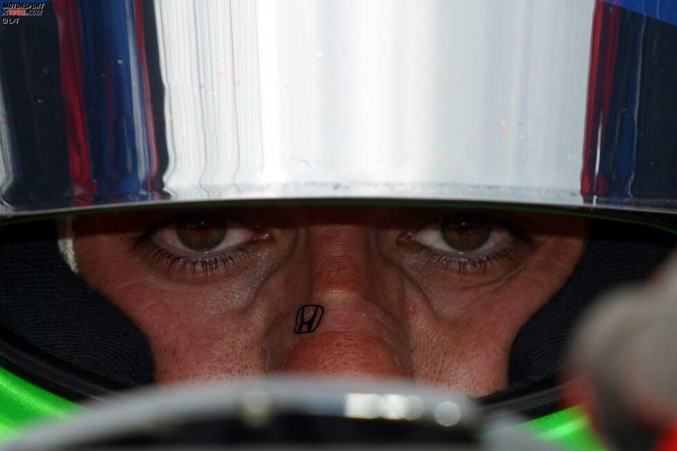 Vor dem Start zum Indy 500: Volle Konzentration bei Dario Franchitti.