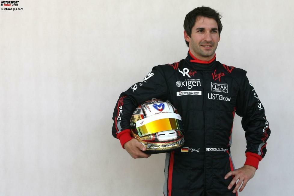 Neues Team, neues Glück? Timo Glock wechselt zur Saison 2010 zum neuen Rennstall Virgin. Die Mannschaft um den damaligen Designer Nick Wirth will die Szene mit geringen Mitteln und großen Ideen auf den Kopf stellen.