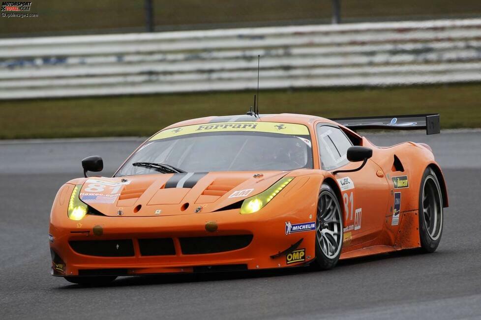 Startnummer 81

Team: 8 Star Motorsports
Auto: Ferrari 458 Italia
Fahrer: Vicente Potolicchio / Rui Aguas / Jason Bright
Klasse: GTE-Am