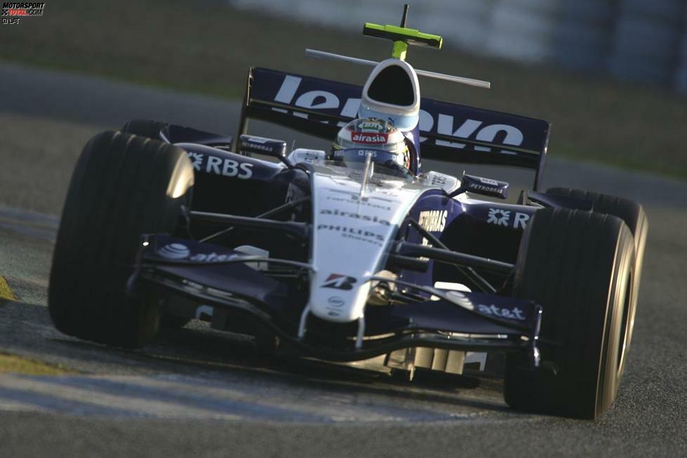Im Winter 2007 erhielt Hülkenberg auch die Belohnung für seine starken Leistungen in der Formel BMW. In Jerez schnupperte er am Steuer eines Williams erstmals Formel-1-Luft.