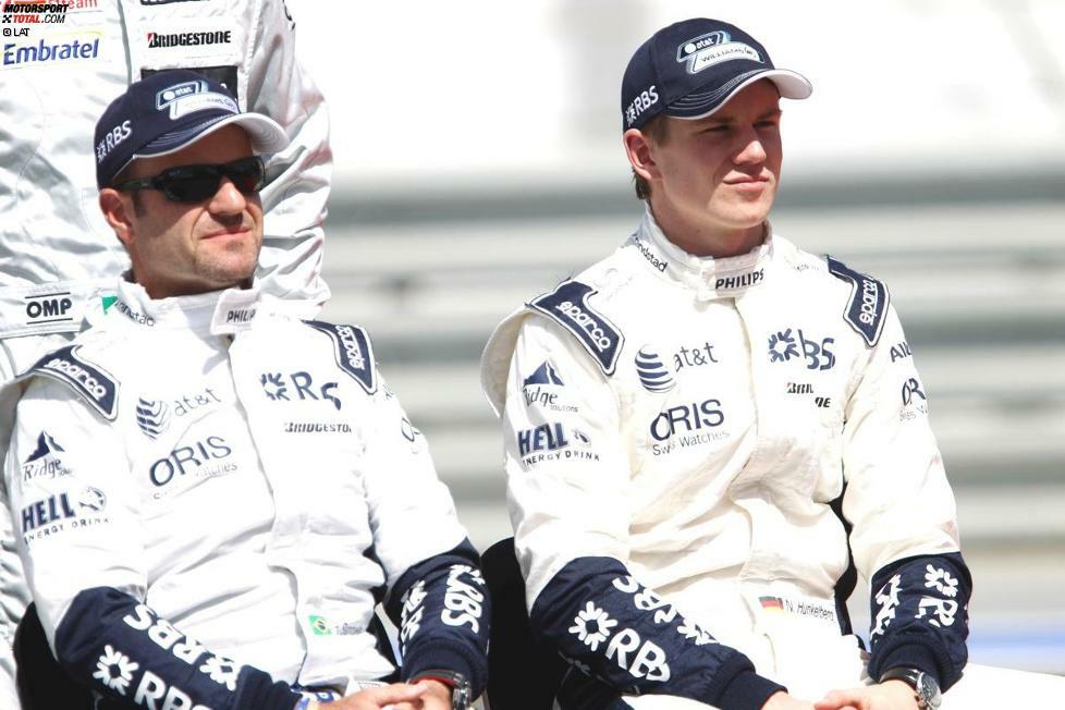 In seiner Premierensaison in der Formel 1 stand Hülkenberg mit Rubens Barrichello der erfahrendste Pilot des gesamten Fahrerfeldes als Teamkollege zur Seite.