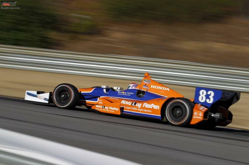 Charlie Kimball im dritten Ganassi-Honda verfolgt die gleiche Strategie wie im A-Team: Keine Experimente bitte.