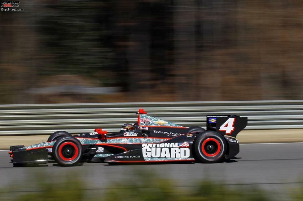 J.R. Hildebrand sitzt wieder im Panther-Chevrolet mit der Startnummer 4. Dort gab es gegenüber 2012 keine Veränderungen: Gleicher Hauptsponsor, gleiche Lackierung.