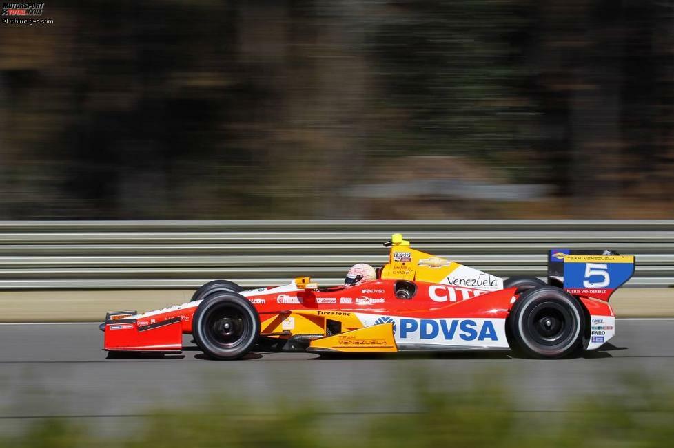 Ernesto Viso im Andretti-Chevrolet mit der Startnummer 5: Die venezolanische Andretti-Variante kommt in dieser Saison sehr bunt daher ...