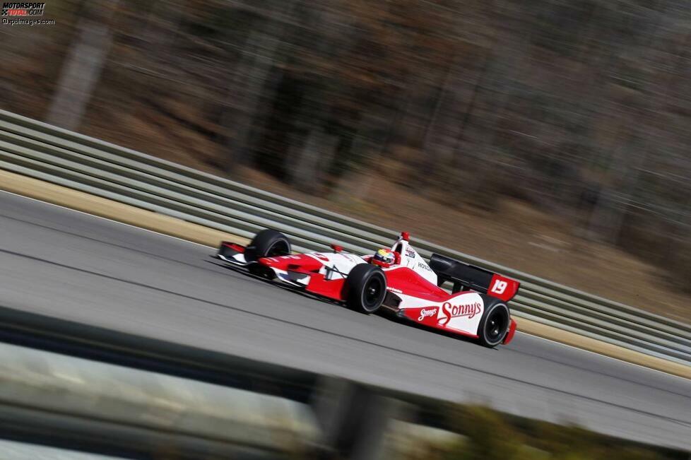 Wie im Vorjahr: Justin Wilson im rot-weißen Dale-Coyne-Honda mit der Startnummer 19.