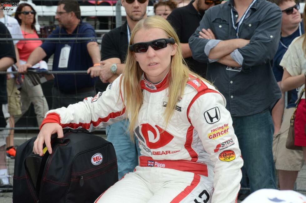 Pippa Mann kommt 2013 auf insgesamt vier Renneinsätze.