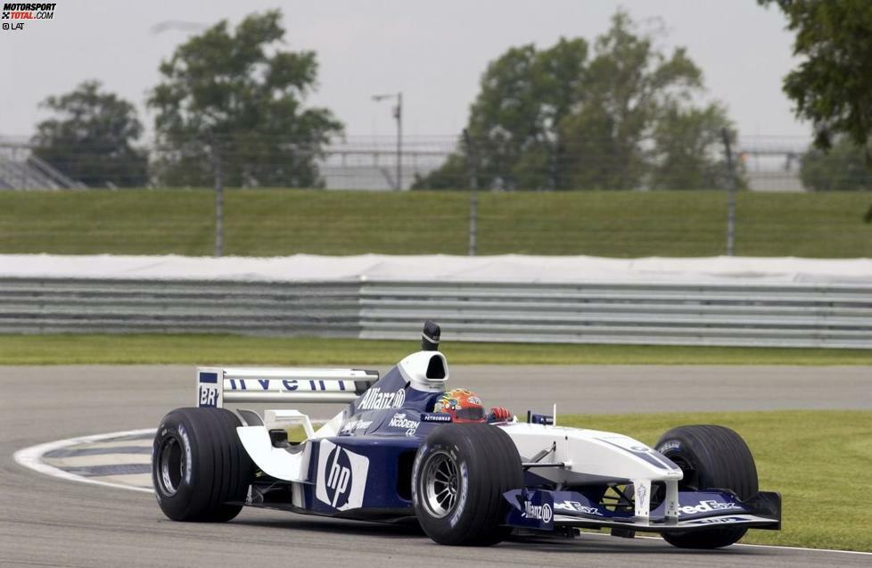 ... testet der viermalige NASCAR-Champion im Juni 2003 im Zuge eines historischen Autotauschs mit Juan Pablo Montoya in Indianapolis dessen Williams-BMW aus der Formel 1. Gordon ist angesichts des Beschleunigungs- und Bremsvermögens völlig von den Socken und wird zum Fan des Grand-Prix-Sports. Von einem Wechsel über den Großen Teich sieht der Kalifornier aber ab.