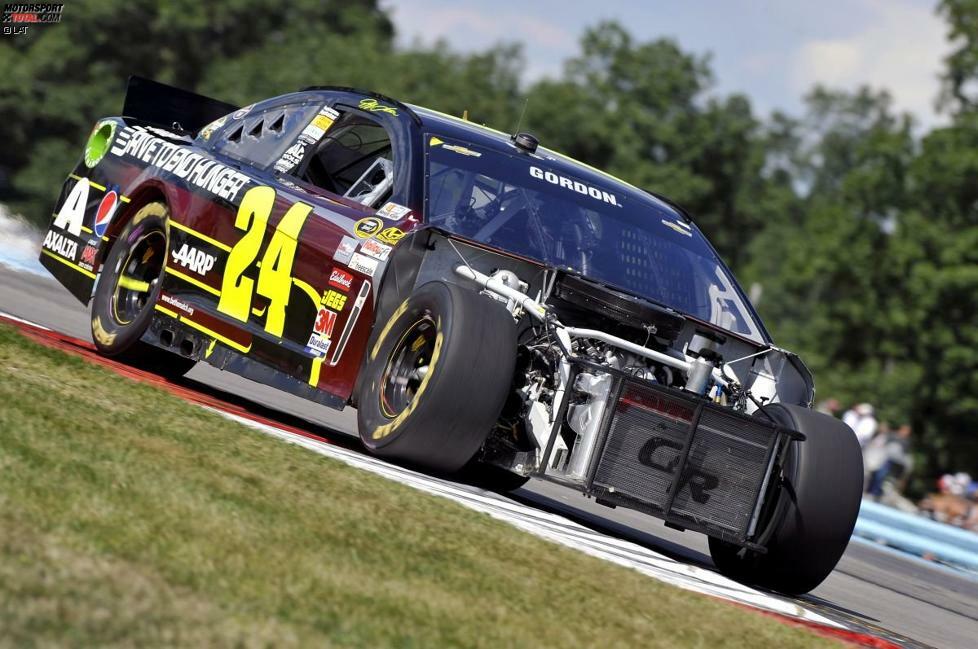 Nach einem frühen Crash in Watkins Glen scheint ein Einzug in den Chase Mitte August für Jeff Gordon außer Reichweite, doch ...