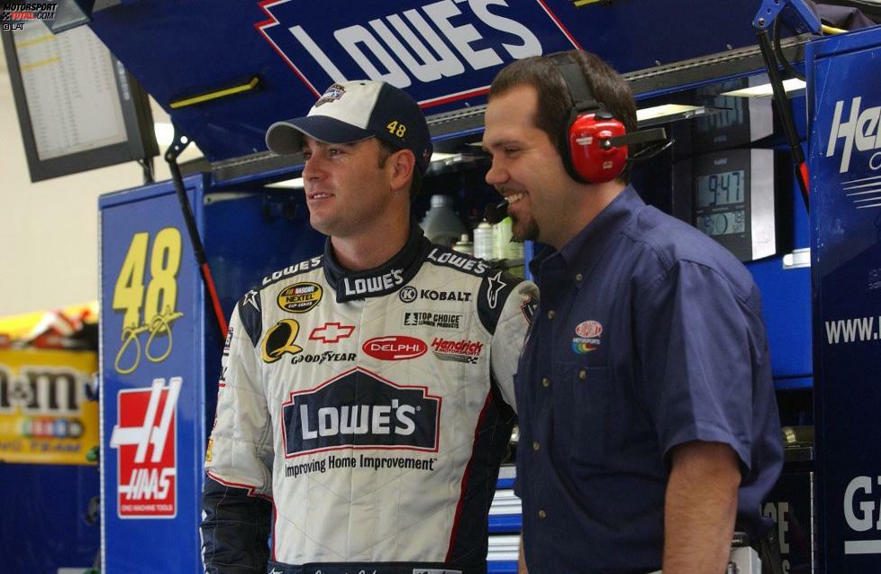 Auch ein wichtiger Mann in der Johnson-Crew: Carchief Darian Grubb, der Stellvertreter von Crewchief Chad Knaus. Grubb wird 2011 den NASCAR-Titel als Crewchief von Tony Stewart gewinnen.