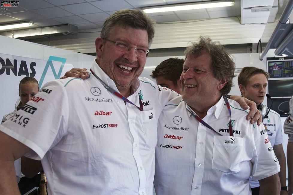 ...2012 in Schanghai den ersten Mercedes-Sieg unter Brawns Leitung. Der damalige Motorsportchef Norbert Haug und der Teamchef bejubelten auch Schumachers dritten Platz in Valencia. Sonst gab es nicht viel zu lachen.