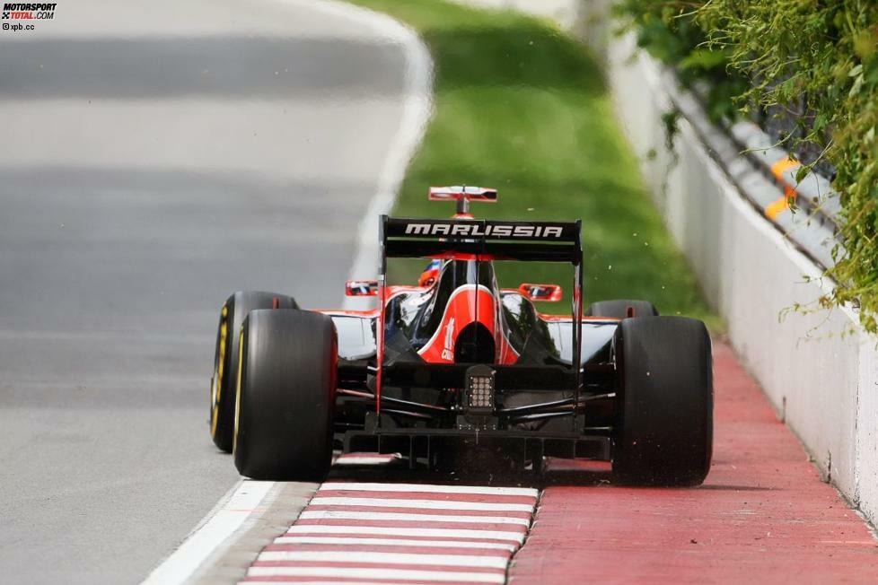 ...aber eben auch Rennautos nicht schnell. 2012 wurde zur Seuchensaison für Marussia, das ohnehin die Dauerseuche heimgesucht hatte. Höchste Zeit für Glock, dem chronisch klammen Team den Rücken zu kehren und Platz für einen Paydriver zu machen.