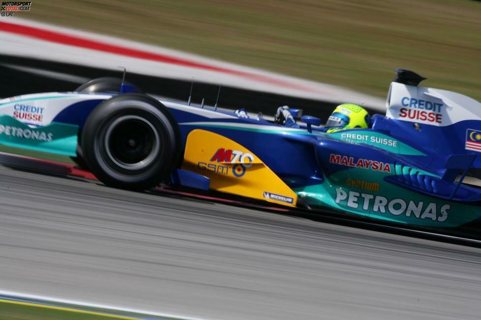 Der Plan ging auf: Massa war deutlich gereift und machte an der Seite von Ex-Weltmeister Jacques Villeneuve im dritten Sauber-Jahr 2005 eine gute Figur. Er platzierte sich in der WM vor dem Kanadier.