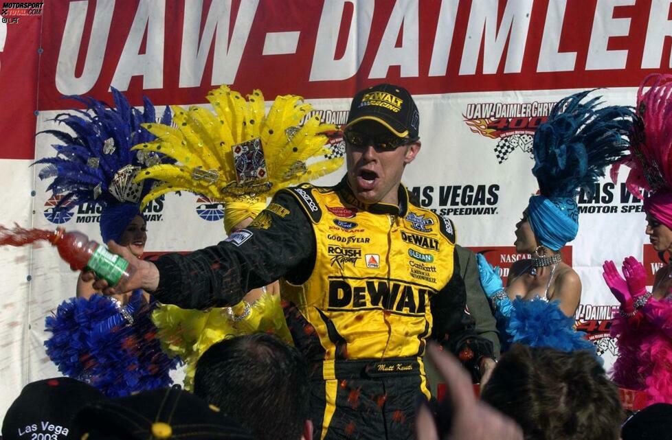 Las Vegas im März 2003: Matt Kenseth gewinnt sein einziges Saisonrennen und zieht anschließend mit vielen Top-Resultaten in der Gesamtwertung davon.