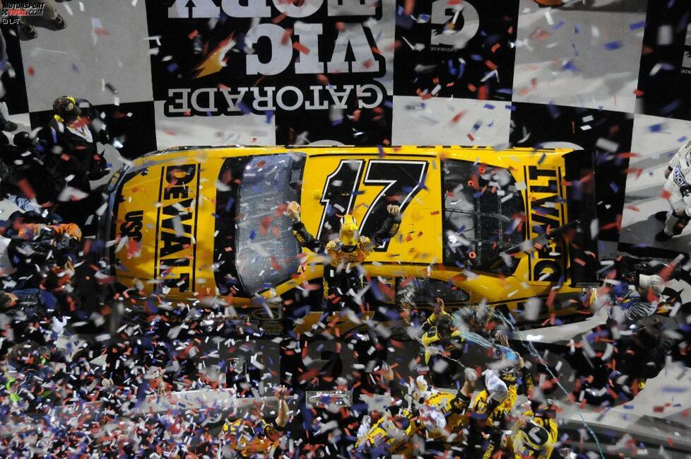 2009 ist Kenseth wieder da: Sein bislang bedeutendster Einzelerfolg kommt gleich zum Saisonauftakt im regenverkürzten Daytona 500 ...