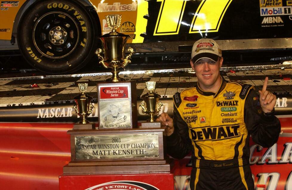 Im November 2003 krönt sich Matt Kenseth zum NASCAR-Champion - und verursacht durch seine Konstanz eine bis heute gültige Erfindung: Den NASCAR-Chase.