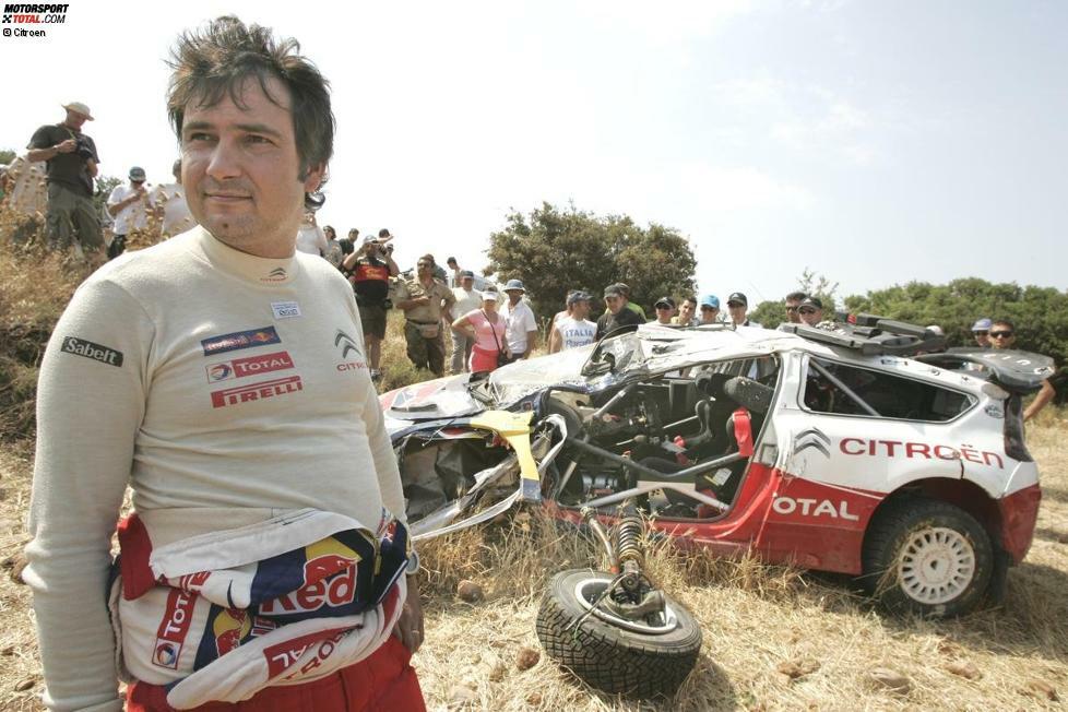 Aber auch ein sechsmaliger Champion ist nicht perfekt, wie sich bei der Rallye Griechenland 2009 zeigt. 