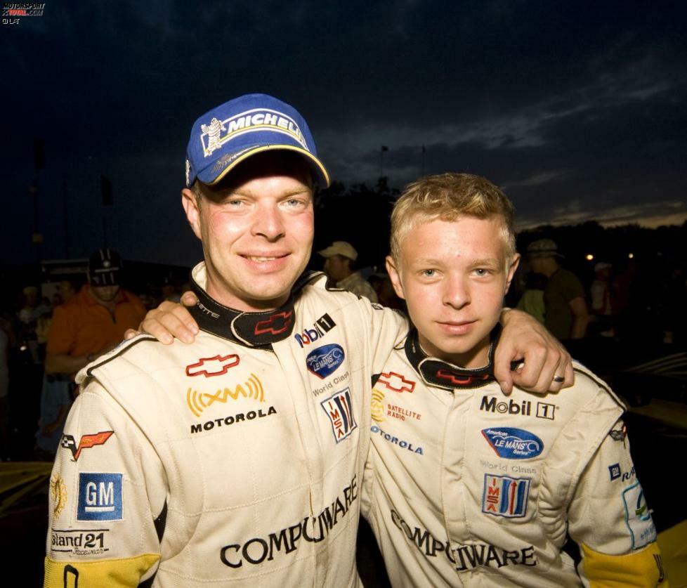 Kevin ist der Sohn vom früheren Formel-1- und DTM-Piloten Jan Magnussen, der sich im Grand-Prix-Sport nie so recht hatte durchsetzen können - trotz enormen Talents. Seit vielen jahren hat Jan Magnussen allerdings als Werkspilot in einer GT-Corvette ein gutes Auskommen. Sein Sohn (hier ein Fotos von 2007) begleitete ihn früher oft zu Rennen.