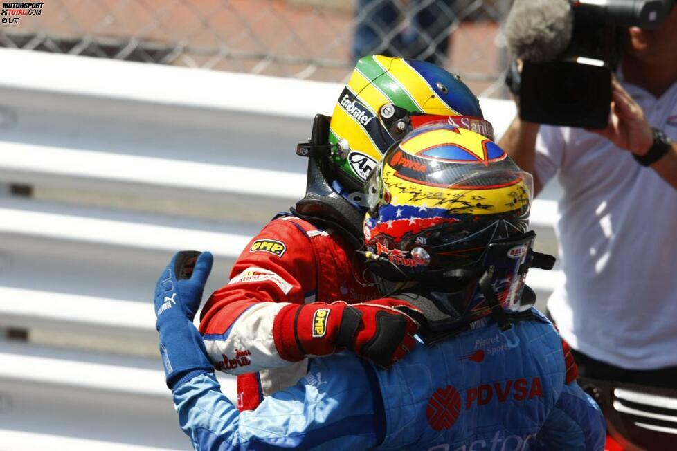 Maldonado heuert 2008 mit seinem Mineralöl-Geldkoffer beim Piquet-Team an. Einer seiner Gegner: Bruno Senna, der 2012 bei Williams in der Formel 1 sein Teamkollege werden sollte. Senna landet in der Meisterschaft auf dem zweiten, Maldonado am Ende auf dem fünften Platz, getrennt allerdings nur durch vier Punkte.
