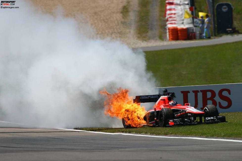 Beim Rennen am Nürburgring sorgt Bianchi unfreiwillig für eine Kuriosität. Nachdem er sein Auto mit einem Motorschaden am Streckenrand abstellt, macht sich dieses noch vor dem Eintreffen der Streckenposten selbstständig und rollt quer über die Fahrbahn den Hang hinunter.