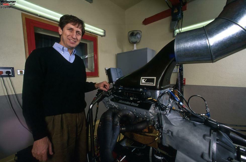 Mario Illien in der Testzelle des Motorenprüfstands im Jahr 2001. Dieser Simulator zählte damals noch zu den moderneren Anlagen in der Formel 1.