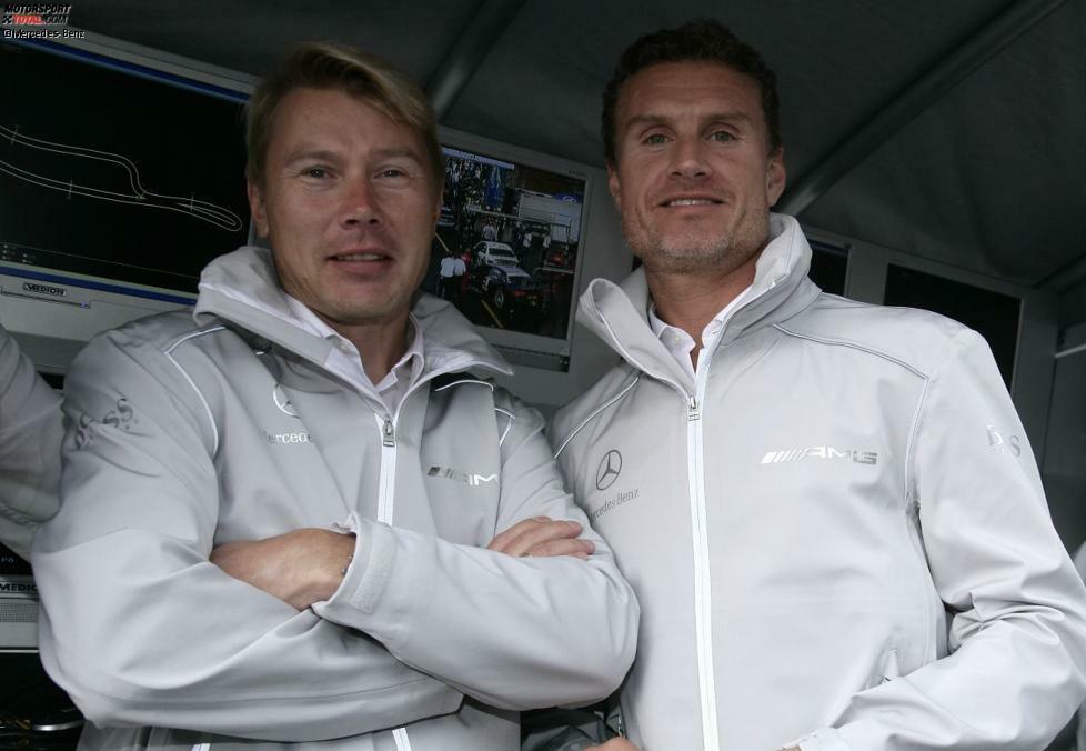 Mit dem langjährigen McLaren-Teamkollegen David Coulthard.
