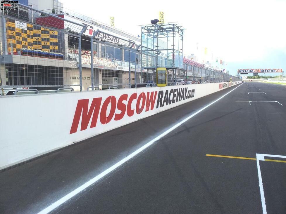 Der 2,555 Kilometer lange Moscow Raceway ist so, wie ihn die DTM befährt, noch jungfräulich. Die neue Kurzanbindung ist vielen Fahrern ein Dorn im Auge.