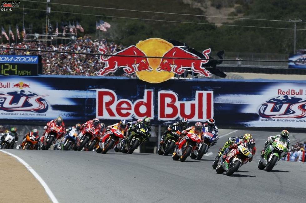 Das Rennen auf der Berg-und-Talbahn in Kalifornien blieb auch den Fans in guter Erinnerung. Für 28,73 Prozent war der Grand Prix in Laguna Seca das Rennen des Jahres.