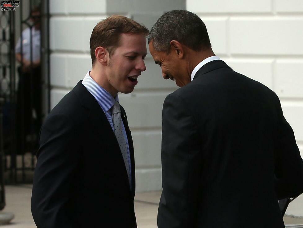 Apropos Texas: NASCAR-Champion Brad Keselowski macht einige Nebenkriegsschauplätze auf und sein Penske-Team wird zu allem Überfluss bestraft. Da tut es gut, wenn man eine Einladung ins White House zu Washington bekommt.