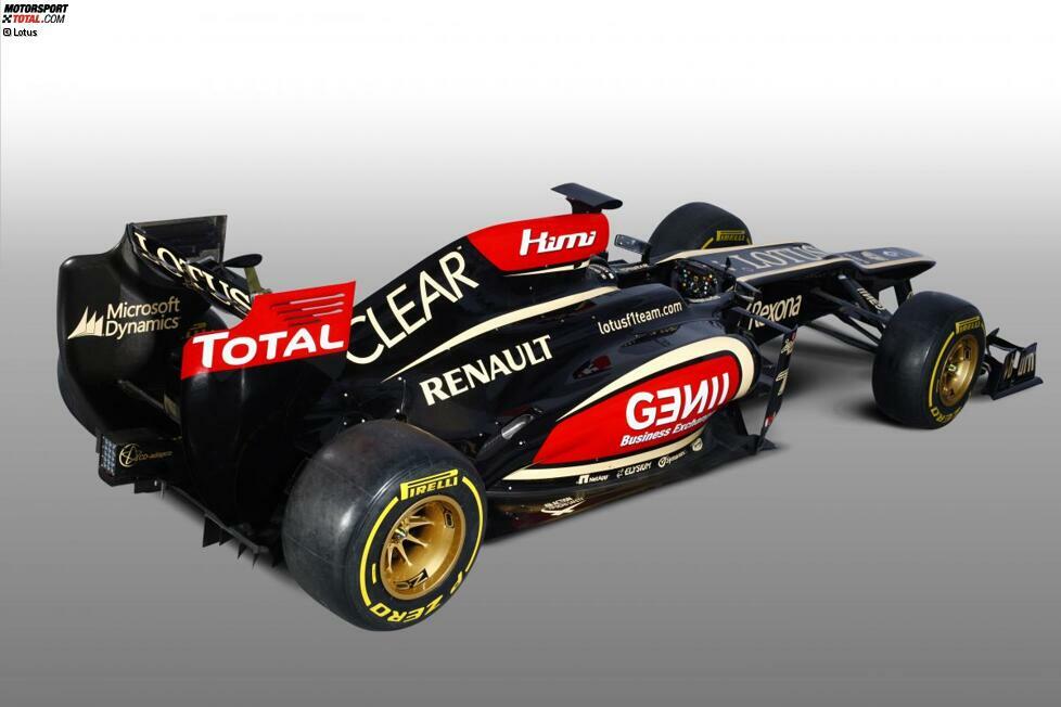 Lotus-Renault E21
Technischer Direktor: James Allison
Konstrukteurs-WM 2012: 4.
Fahrer-WM 2012: 3. (Kimi Räikkönen)
Ziel 2013: Besser als 2012 abschneiden (ein Sieg) und die 