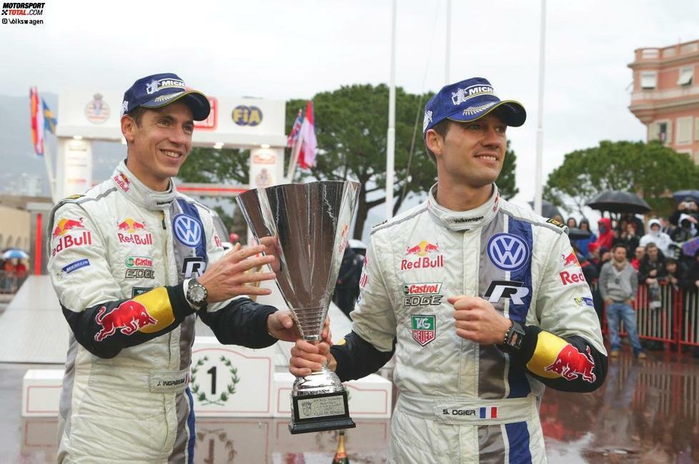 Mit einem zweiten Platz gelingt Sebastien Ogier und Julian Ingrassia ein gelungener Einstand in die Rallye-Saison