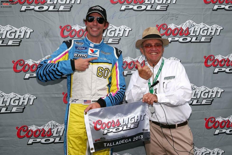 Ein einziger kleiner Erfolg: Die Nationwide-Pole von Talladega freut Pastrana und seinen Boss Jack Roush.