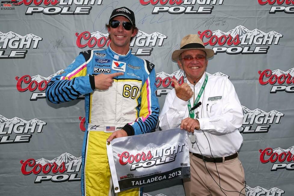 Ein einziger kleiner Erfolg: Die Nationwide-Pole von Talladega freut Pastrana und seinen Boss Jack Roush.