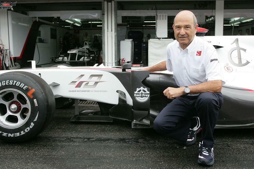 Ebenfalls 2010 feiert Peter Sauber auch ein besonderes Jubiläum: Seit 40 Jahren ist er mit seinem eigenen Rennstall im Motorsport vertreten.