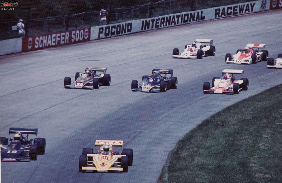 1978: Start zum Schaefer 500 in Pocono, hier ein Blick auf das hintere Mittelfeld