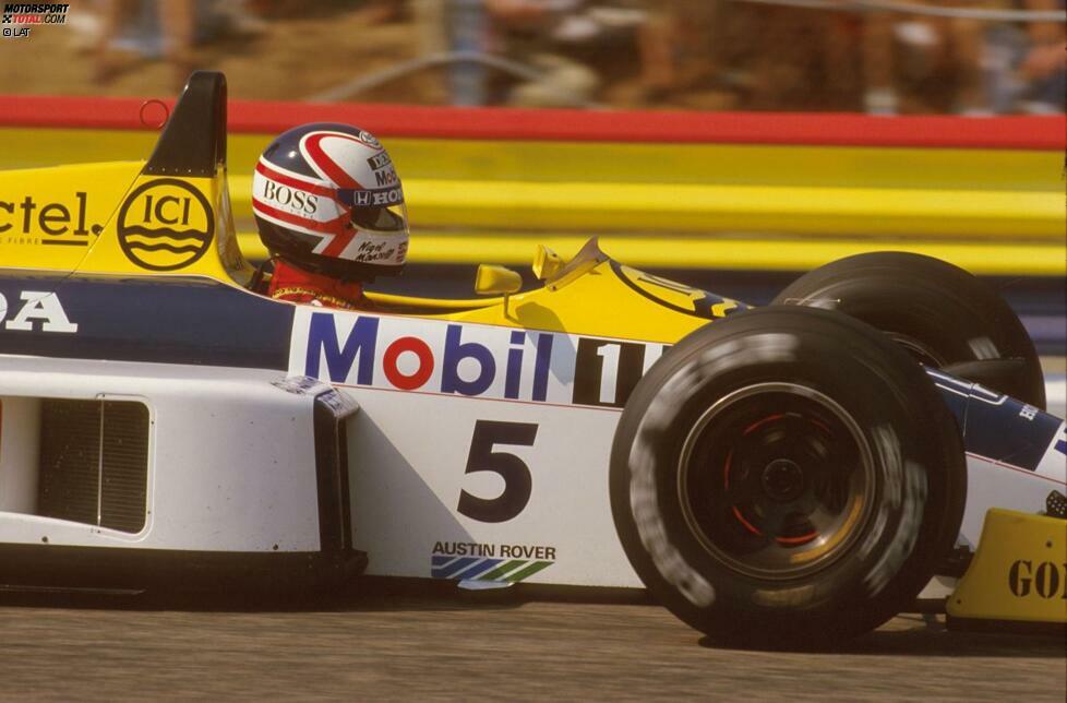 Platz 11: Nigel Mansell mit 1.509 Punkten (Real: 15. Platz mit 482 Punkten)