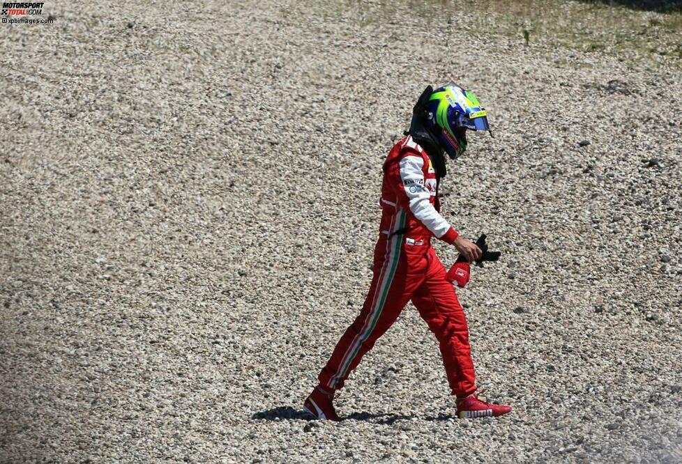 ... Massa-Ausfall im Rennen. Und Vettel besiegt gleichzeitig seinen Juli- und Deutschland-Fluch.