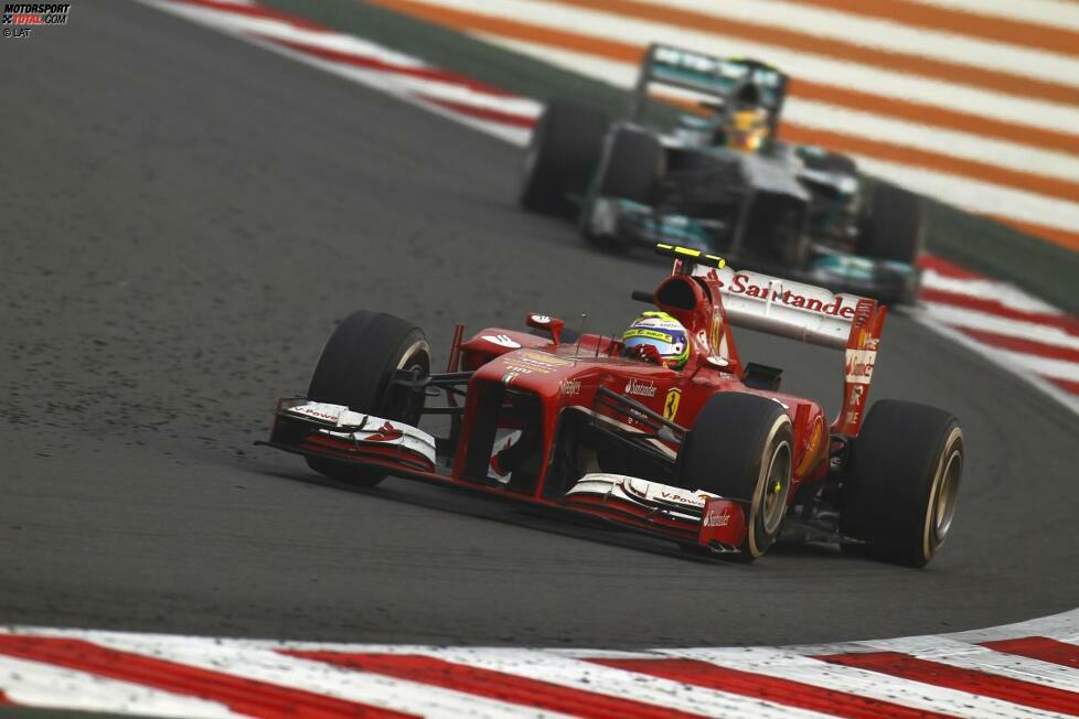 Dort wächst Massa noch einmal über sich hinaus: Mit einer starken Vorstellung holt er den vierten Platz, obwohl er einmal zu oft an die Box kommen muss. Trotzdem kann er nicht verhindern, dass Mercedes in der Konstrukteurs-WM an Ferrari vorbeizieht.